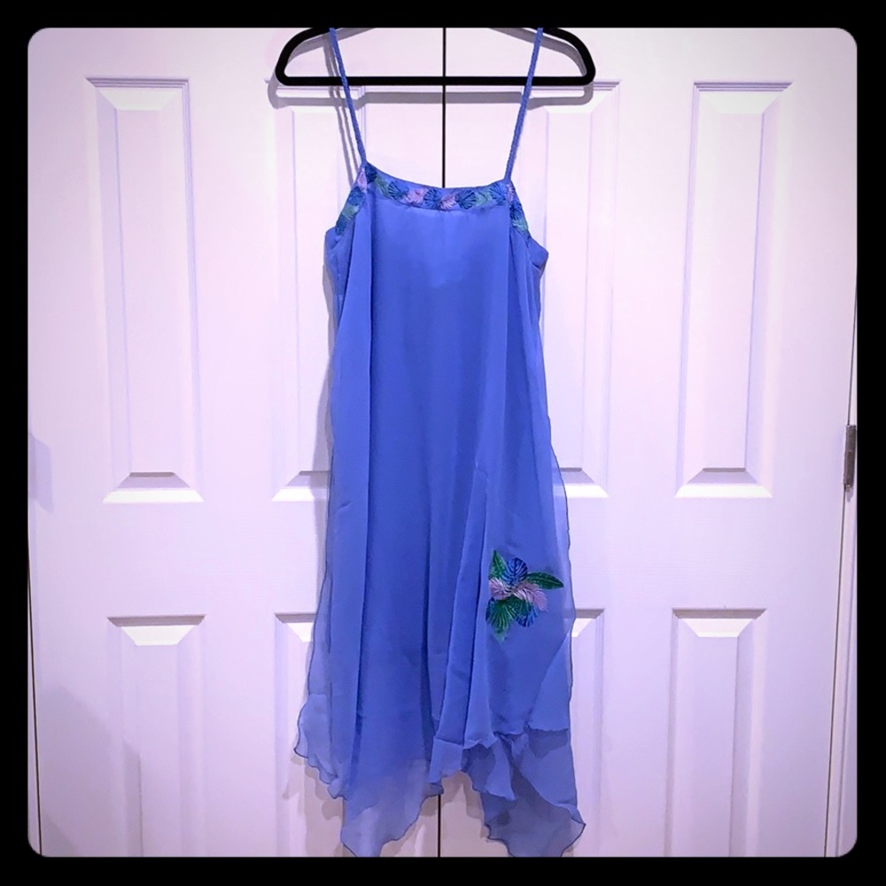 Letarte Embroidered Tank Dress Cover-Up  *NWT*